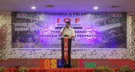 Bobby Nasution Resmi Jadi Pembina IOF Medan