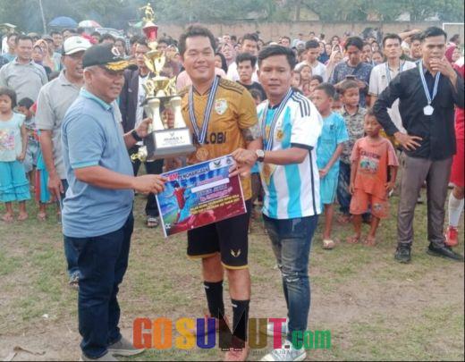 Ketua DPC Gerindra Palas Tutup Turnamen, Seroja FC Juara PSBS Cup II