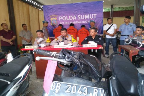 Polres Madina Ungkap Pelaku Curanmor, 16 Sepeda Motor Berhasil Ditemukan, 14 Unit Bermuara di Kecamatan Sinunukan