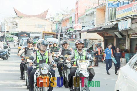 Patroli Presisi Skala Besar TNI-Polri Hari Buruh Internasional di Kabupaten Samosir