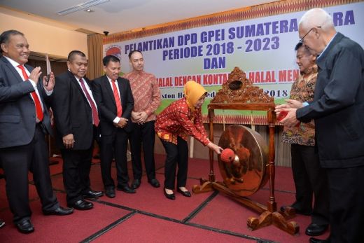Wagubsu Dukung GPEI Sumut Launching Kontainer Halal