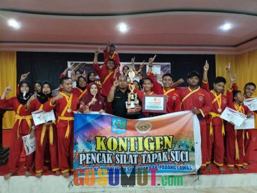 Ponpes Al Mukhlisin Sibuhuan Sabet Juara Umum Pencak Silat Rokania Open Cup II Riau