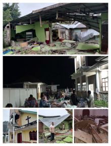 Gempa Bumi 6,0 SR Guncang Taput, Seratusan  Rumah Rusak dan Puluhan Warga Luka-luka