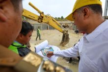 Samosir Bangun GOR Bantuan Pemprov Sumut, Ditargetkan Rampung Akhir 2022