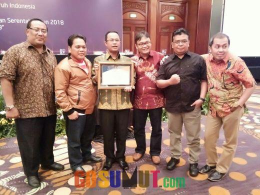 KPU Sumut Raih Penghargaan KPU Provinsi Terinovatif 2017