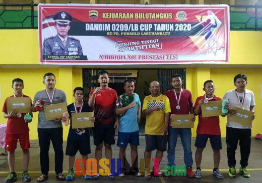 Sinergitas Kapolres AKBP Agus dan Dandim Letkol Santoso di Kejuaraan Bulutangkis Berlangsung Sukses