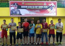 Sinergitas Kapolres AKBP Agus dan Dandim Letkol Santoso di Kejuaraan Bulutangkis Berlangsung Sukses