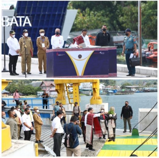 Jokowi Resmikan 7 Pelabuhan dan 4 Kapal Motor, Gubsu Edy: Sangat Membantu Masyarakat Kawasan Danau Toba