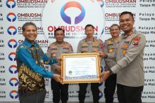 Kapolres Labuhanbatu Terima Penghargaan Opini Pengawasan Penyelenggaraan Pelayanan Publik dari Ombudsman RI