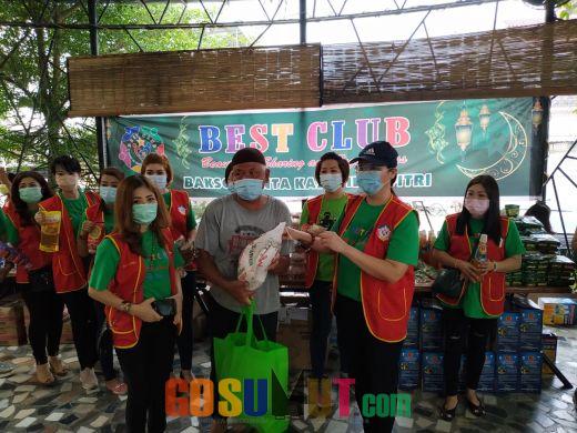 Komunitas Best Club Berikan 200 Paket Sembako untuk Kaum Dhuafa di Medan
