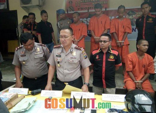 Gondol Rp1.5 M, Empat Pelaku 363 Terancam Hukuman 7 Tahun Penjara