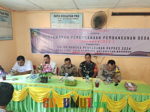 Desa Simpang Pulau Rambung Prioritaskan Rehab Kantor Desa