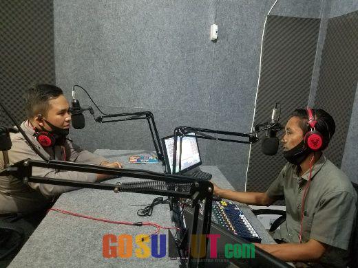 Sukseskan Pilkada Damai,  Polres Sergai Talk Show di Radio  99,2 Hit FM