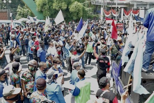 Akhyar Terima Seribuan Buruh SPSI Kota Medan