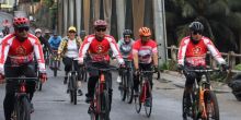 Ikuti Fun Bike Peringati HUT TNI ke-77, Kapolres Tapsel : Selain Sehat juga Sarana Silaturahmi