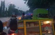 Sempat Lumpuh Terendam Banjir, Jalan Medan-Tanjung Morawa Sudah Lancar