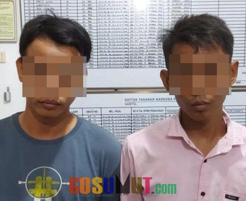 Baru Beli Serbuk Kristal, Dua Pemuda Pengangguran Dicokok Polisi di Jalan Lintas Perdagangan - Limapuluh
