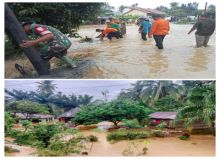Banjir Kepung Pemukiman Warga di  Kabupaten Palas, Ketinggian Air Mencapai 1 Meter