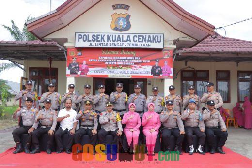 Kapolres Kunjungi Polsek Kuala Cenaku, Ucapkan Terima Kasih Atas Dedikasi Pemilu 2024
