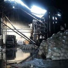 Kilang Padi Horas Jaya di Deliserdang Ludes Terbakar