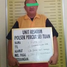 Polsek Percut Tangkap Ketua PP Lau Dendang  yang Menghajar  Karyawan Kafe