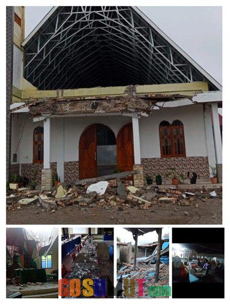 Pasca Gempa Bumi di Taput 1.278 Unit Rumah Warga Rusak, Guncangan Gempa Susulan terjadi 105 Kali