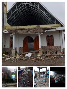 Pasca Gempa Bumi di Taput 1.278 Unit Rumah Warga Rusak, Guncangan Gempa Susulan terjadi 105 Kali