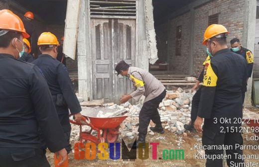 Tim Gabungan Tanggap Bencana Polda Sumut Bantu Korban Gempa di Taput