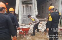 Tim Gabungan Tanggap Bencana Polda Sumut Bantu Korban Gempa di Taput