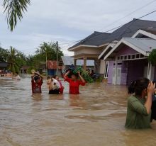 Banjir Rendam Ratusan Rumah di Perbatasan Asahan dan Labura