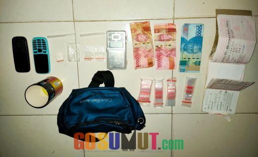 Ringkus Terduga Pengedar Narkotika, Polsek Pangkalan Brandan Amankan 01,59 Gram Sabu dan Uang Tunai
