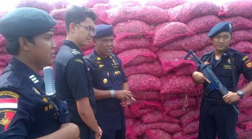 Patroli BC Belawan Amankan 30 Ton Bawang Asal Thailand