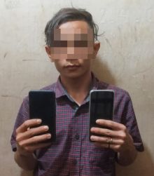 Maling Handphone di Asahan Dijebloskan ke dalam Sel Tahanan