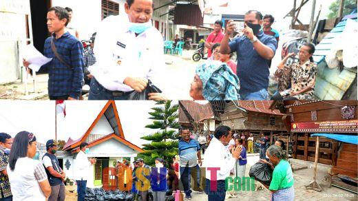 Bupati Samosir Koordinir Penyaluran Bantuan Makanan ke Masyarakat, Pardugul Terima 48 Paket