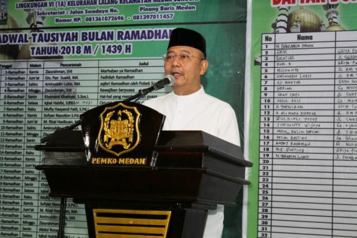 Walikota Medan Safari Ramadhan ke Masjid Raudhatul Fatimah