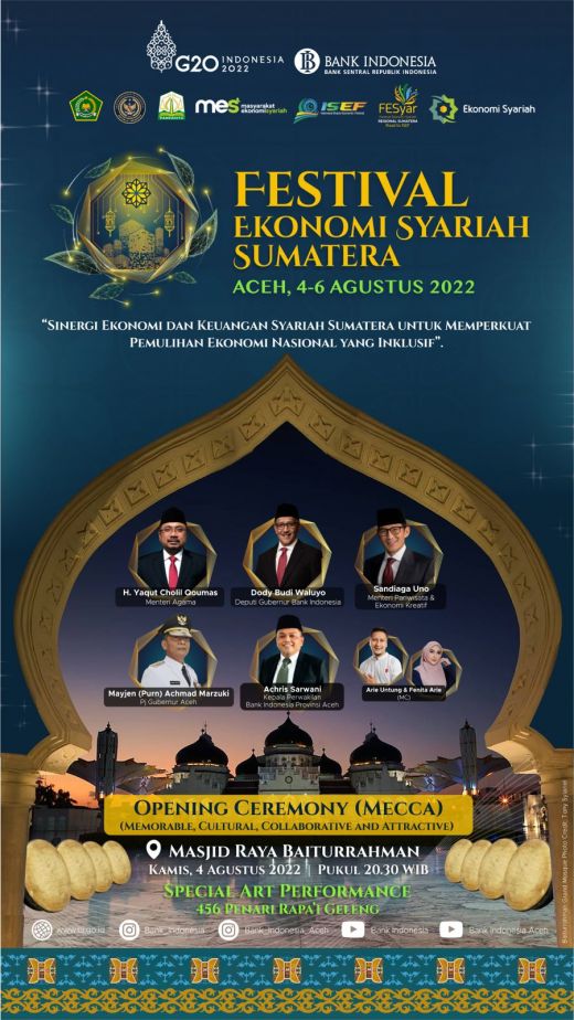Aceh Tuan Rumah Festival Ekonomi Syariah  Sumatera 2022
