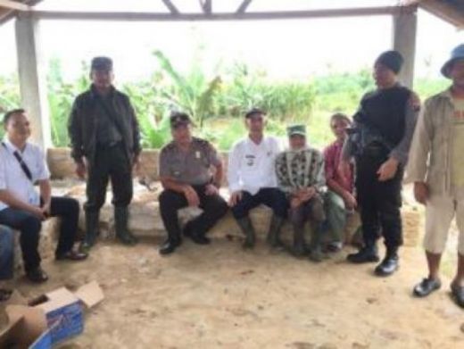 Polisi Kawal Penentuan Titik Kordinat Lahan HGU PTPN II Kebun Limau Mungkur dan Patumbak