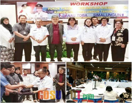 Dispar Simalungun Gelar Workshop Pokok Pikiran Kebudayaan Daerah Simalungun 2019
