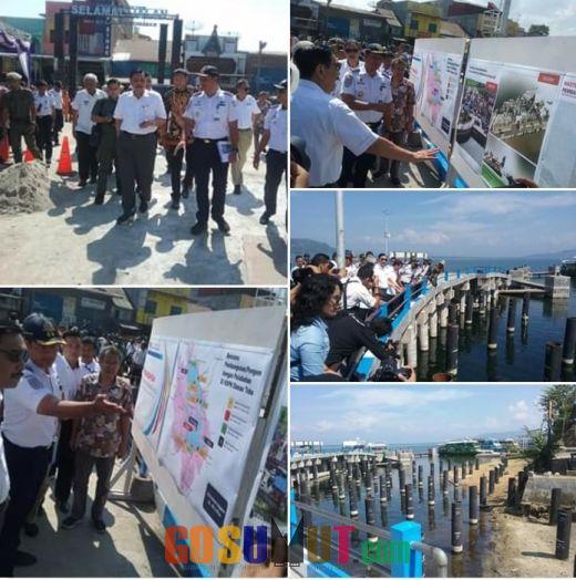 Pembangunan Pelabuhan Penyeberangan Balige Rp.76,7 Milliar Ditinjau Menteri Kemaritiman dan Menteri Pariwisata