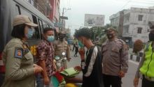 Satpol PP Asahan Bersama Polres Asahan Tegakan Prokes di Kota Kisaran