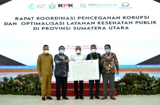 Rakor Pencegahan Korupsi Bidang Kesehatan di Sumut, Pemprov Bersama KPK Komitmen Awasi Penggunaan Anggaran
