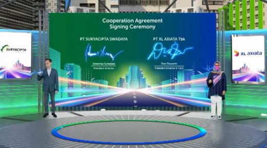 Wujudkan Industri Kelas Dunia, XL Axiata - Suryacipta Swadaya Jalin Kerjasama Penyediaan Jaringan Fiber Optik