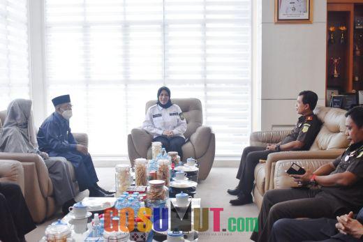 Bupati Inhu Sambut Silaturahmi Kajari Inhu dan Ketua Pengadilan Agama Rengat