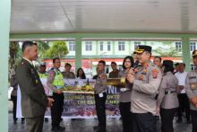 Polres Batu Bara Beri Surprise Jajaran TNI Yonif 126 Kala Cakti
