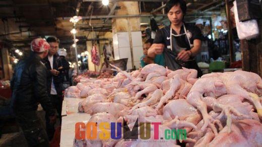 Masuk Awal Tahun Baru, Harga Ayam Potong di Palas Naik menjadi Rp 45 Ribu Per Kg