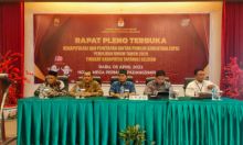 Rapat Pleno Terbuka, KPU Tapsel Tetapkan Daftar Pemilih Sementara
