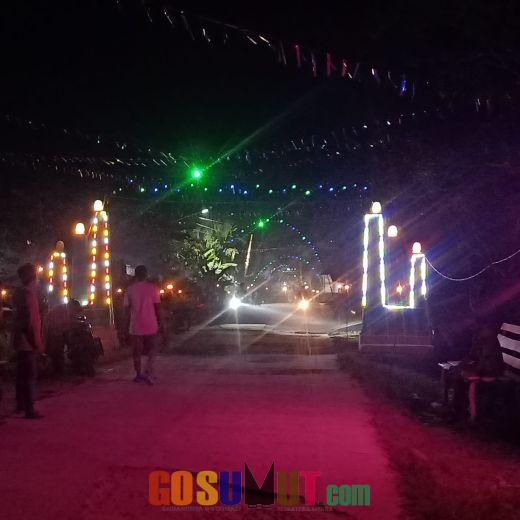 Jelang Lebaran, 1000 Lampu Colok Hiasi Sepanjang Jalan Desa Tali Air Permai