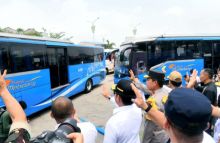 66 Bus Mudik Gratis Angkut 2.500 Pemudik Pulang Kampung ke Berbagai Tujuan di Sumut