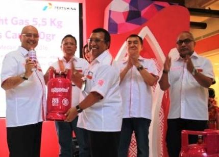 Walikota Medan Launching Bright Gas 5,5 Kg dan 220 Gram