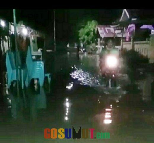 Sungai Seirampah Meluap,  Puluhan Rumah Terendam Banjir